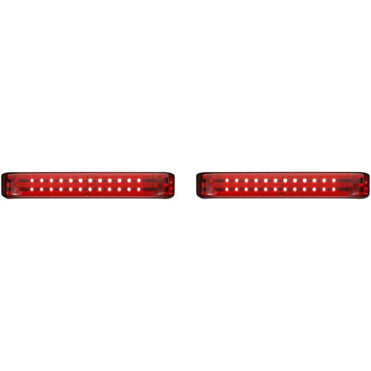 Saddlebag LED Lights - Sequential - Chrome/Red
