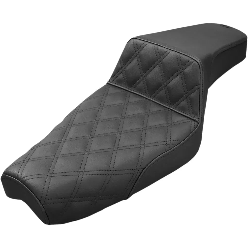 Step Up Seat - Lattice Stitched - Black - XL