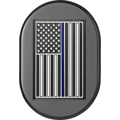Cubierta de antena - Cubierta de antena - Guardabarros trasero derecho - Bandera americana de línea azul - Negro