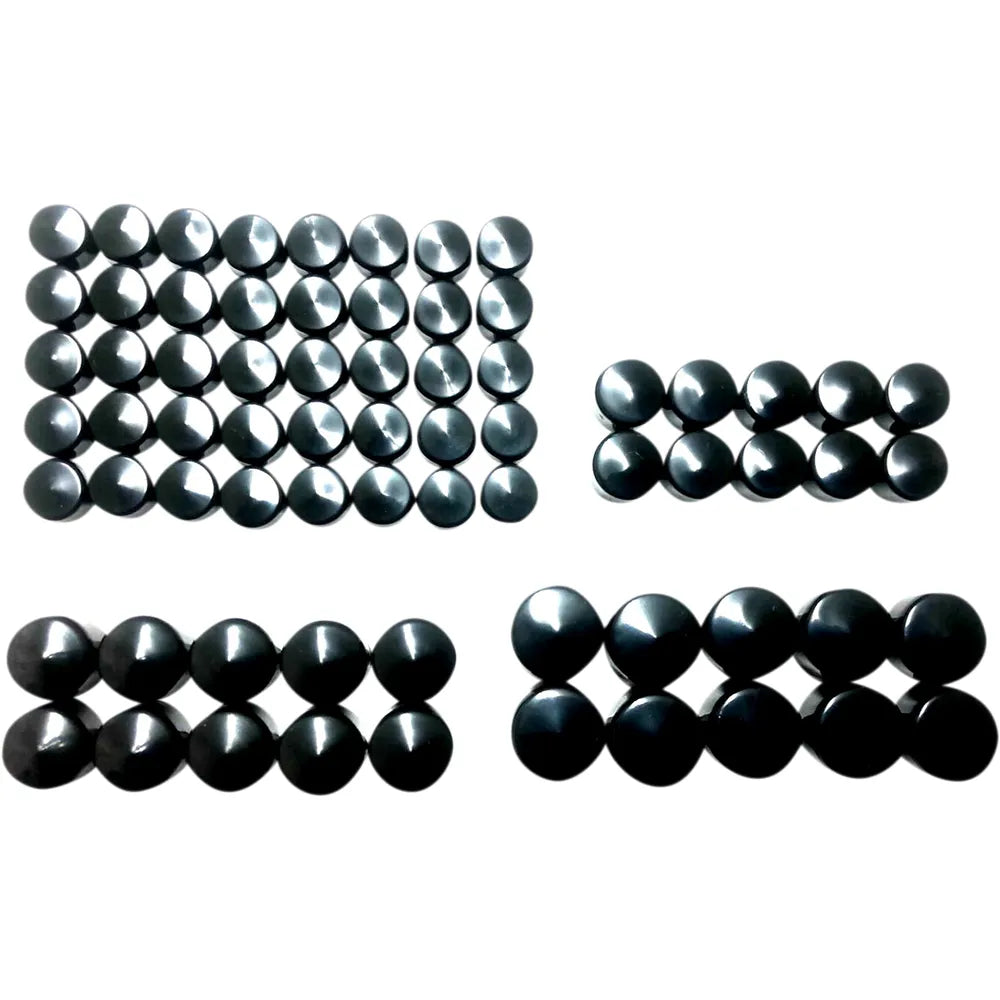 Engine Bolt Covers - Black - M8
