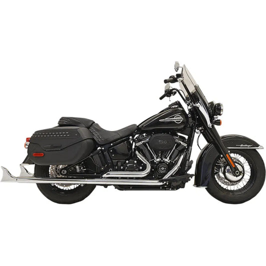 Sistema de escape dual True Fishtail - Escape de cola de pez con deflector - 33"