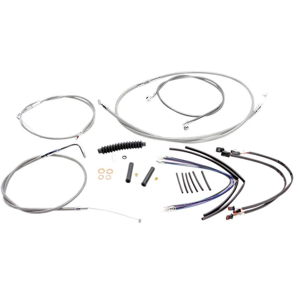 Kit de instalación de manillar XR - Kit de instalación de manillar XR - Perchas para monos de 12"-14" - FLS '11-'14 - Acero inoxidable