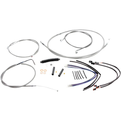 Kit de instalación de manillar XR - Kit de instalación de manillar XR - Perchas para monos de 12"-14" - FLS '11-'14 - Acero inoxidable
