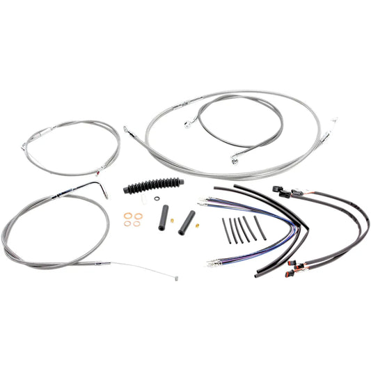 Kit de instalación de manillar XR - Kit de instalación de manillar XR - Perchas para monos de 12"-14" - FLS '11-'14 - Acero inoxidable