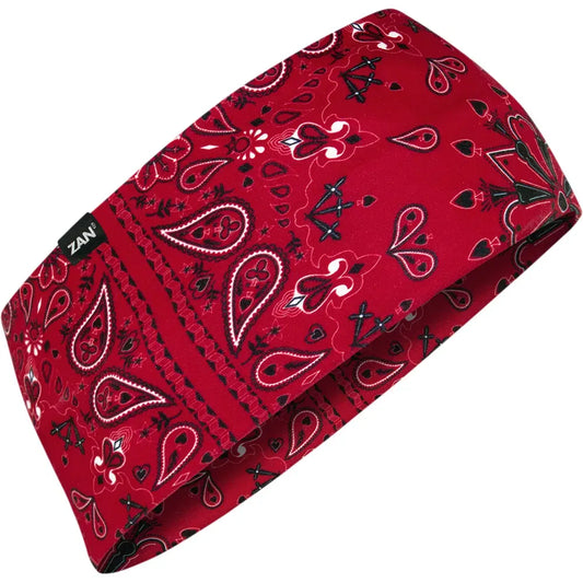SportFlex® Headband - Red Paisley