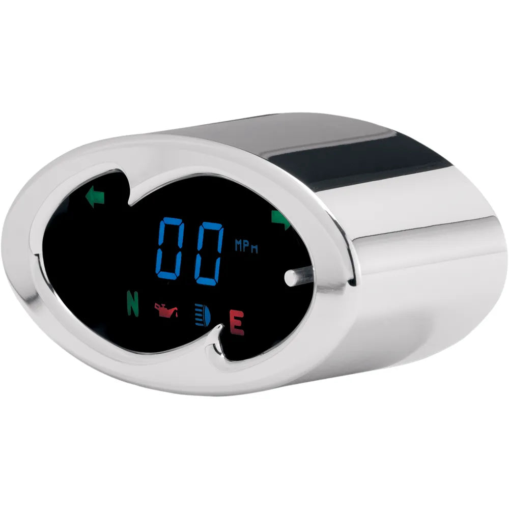 5000 Series Wave Speedometer - Chrome - 2" H x 4.25" W