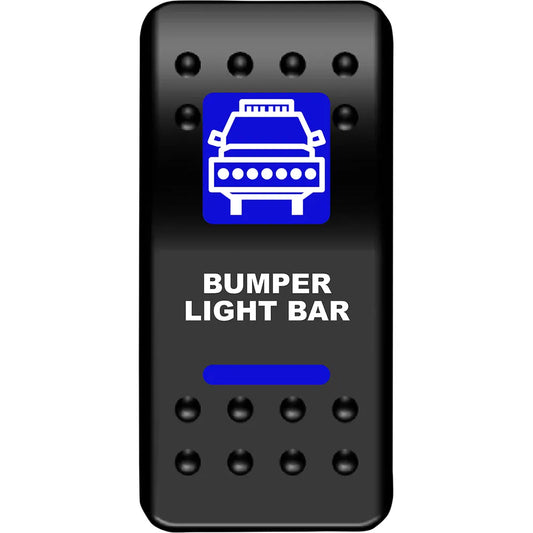 Rocker Switch - Bumper Light Bar - Blue