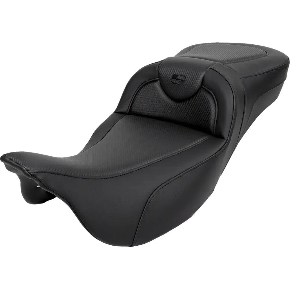 Asiento de fibra de carbono Roadsofa™ - Asiento de alcance extendido Roadsofa™ - Fibra de carbono - Costura negra - sin respaldo - FL '08-'24