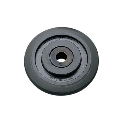 Rueda loca - Rueda loca con cojinete/buje 6205-2RS - Negro - 5.35" OD x 0.75" ID