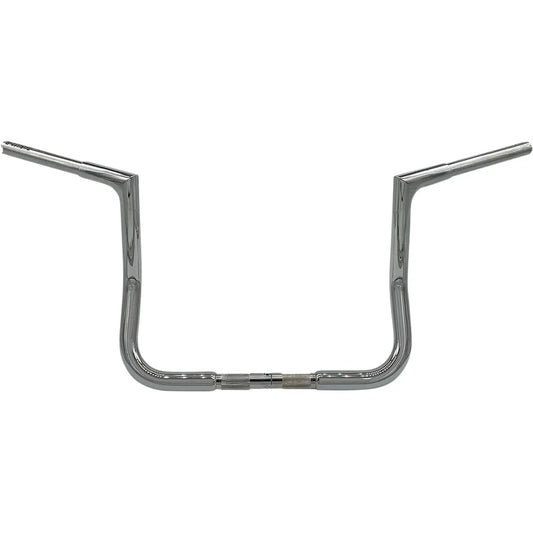12" Chrome 1-1/4" Flat Top Handlebar