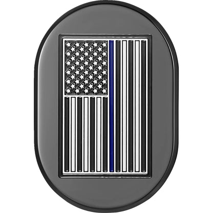 Cubierta de antena - Cubierta de antena - Guardabarros trasero izquierdo - Bandera estadounidense Blue Line - Negro