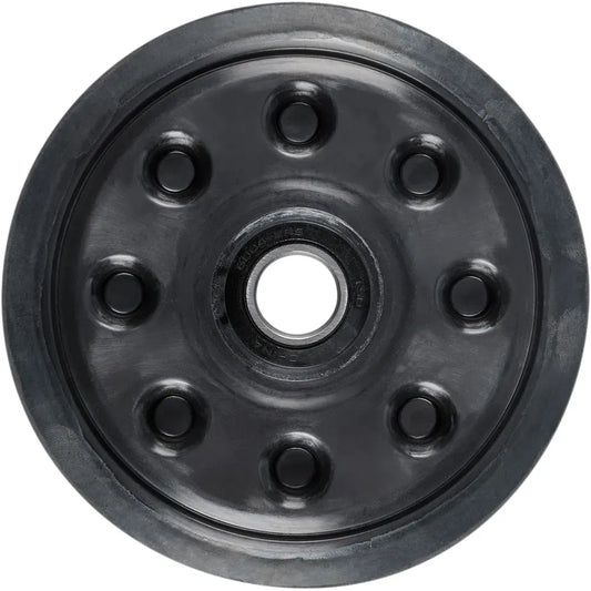 Idler Wheel with Snap Ring/Bearing 6004 - Black - 147 mm OD x 20 mm ID