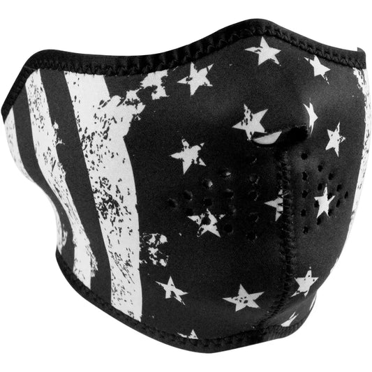 Half Mask - Black/White Flag