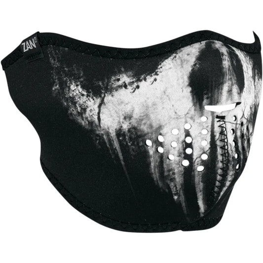 Neoprene Half-Face Mask - Ghost Skull