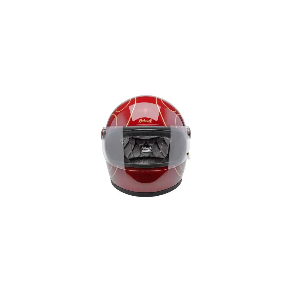 Casco Biltwell Gringo S Flamas -  Gloss Garnet Red