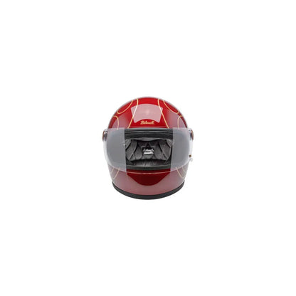 Casco Biltwell Gringo S Flamas -  Gloss Garnet Red