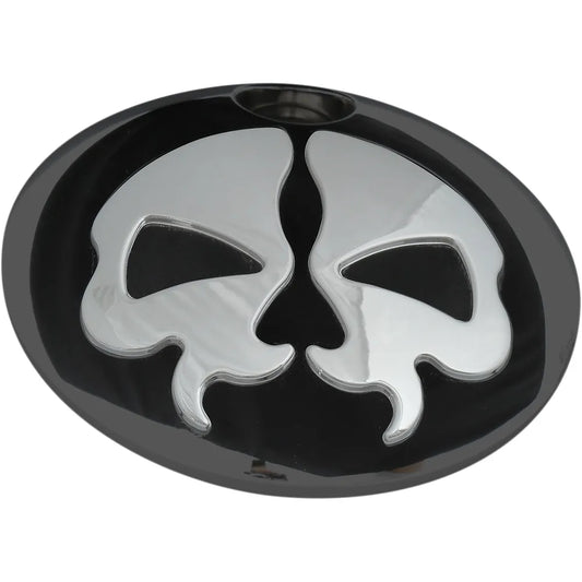 Cubierta de Tapón de Gasolina Skull  - Negro y Cromo