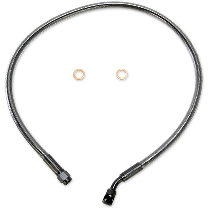Kit de línea de freno delantero específico para ABS Designer Series de longitud alternativa - Línea de freno - 10 mm-35° - 28" - Black Pearl