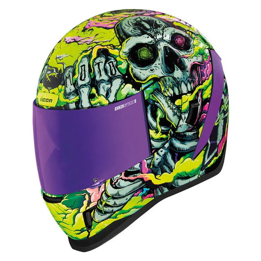 Casco ICON Airform Hippy Dippy - Morado