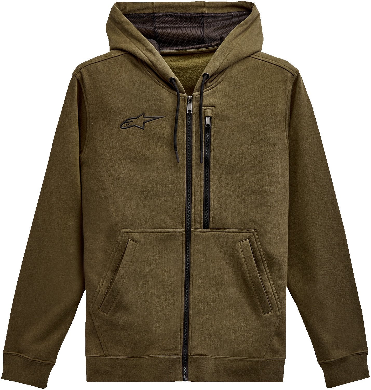 Sudadera Alpinestars Asymmetrical Zip-up - Verde Militar