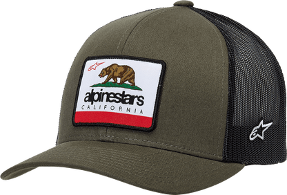 Gorra Alpinestars Cali 2.0 - Verde Militar/Negro