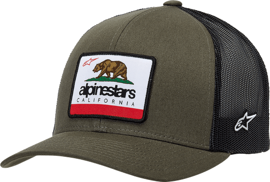 Gorra Alpinestars Cali 2.0 - Verde Militar/Negro