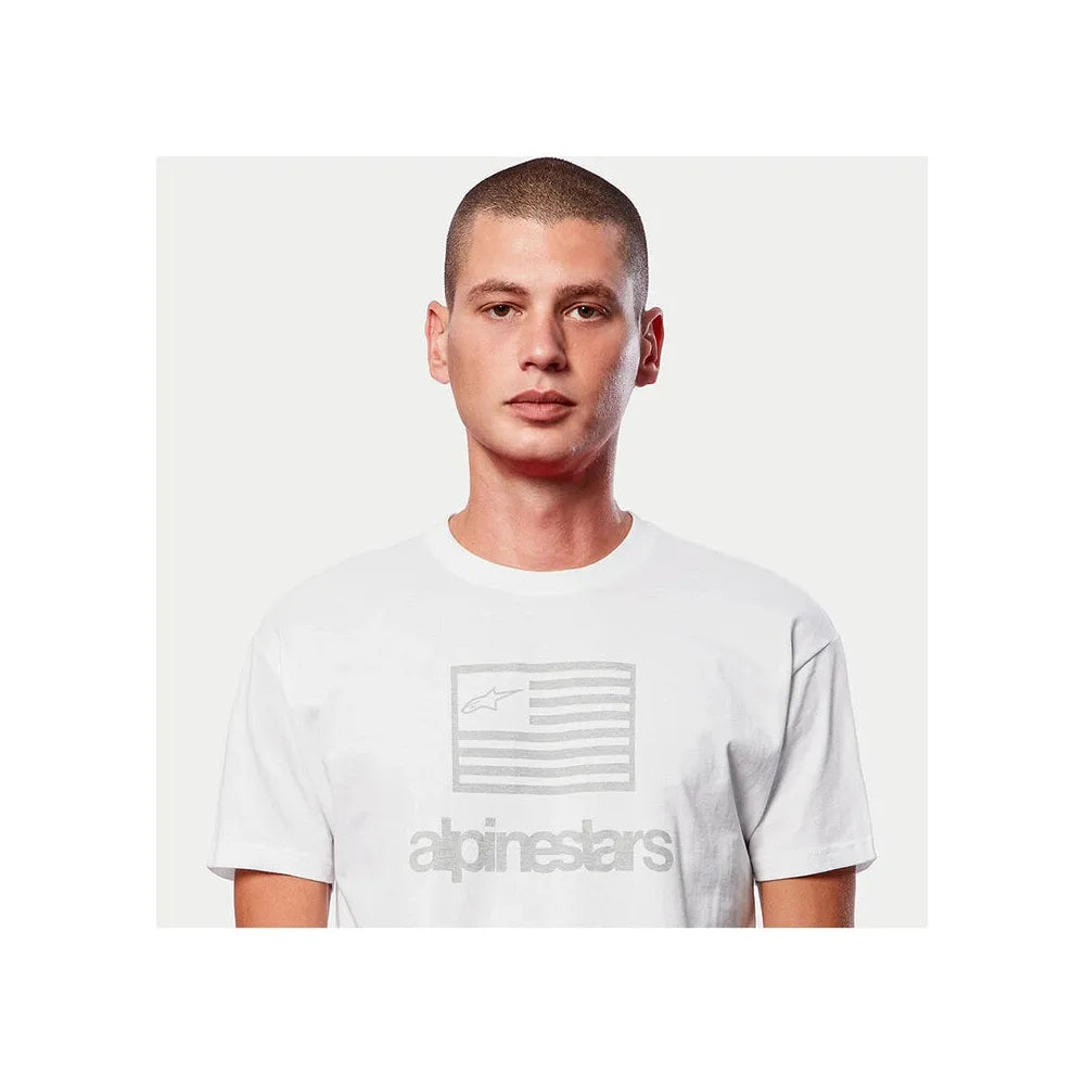 Playera Alpinestars Flag - Blanco