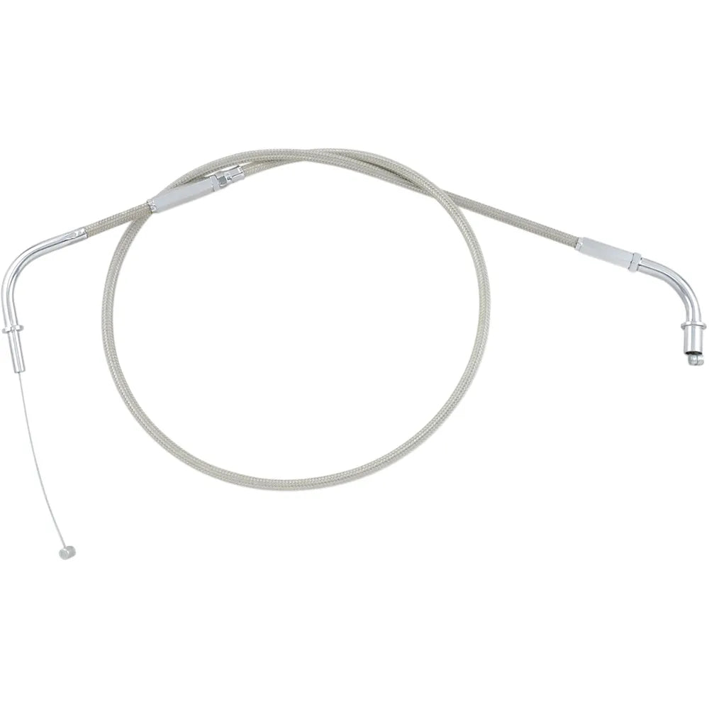 Throttle Cable - Push - Kawasaki - Stainless Steel