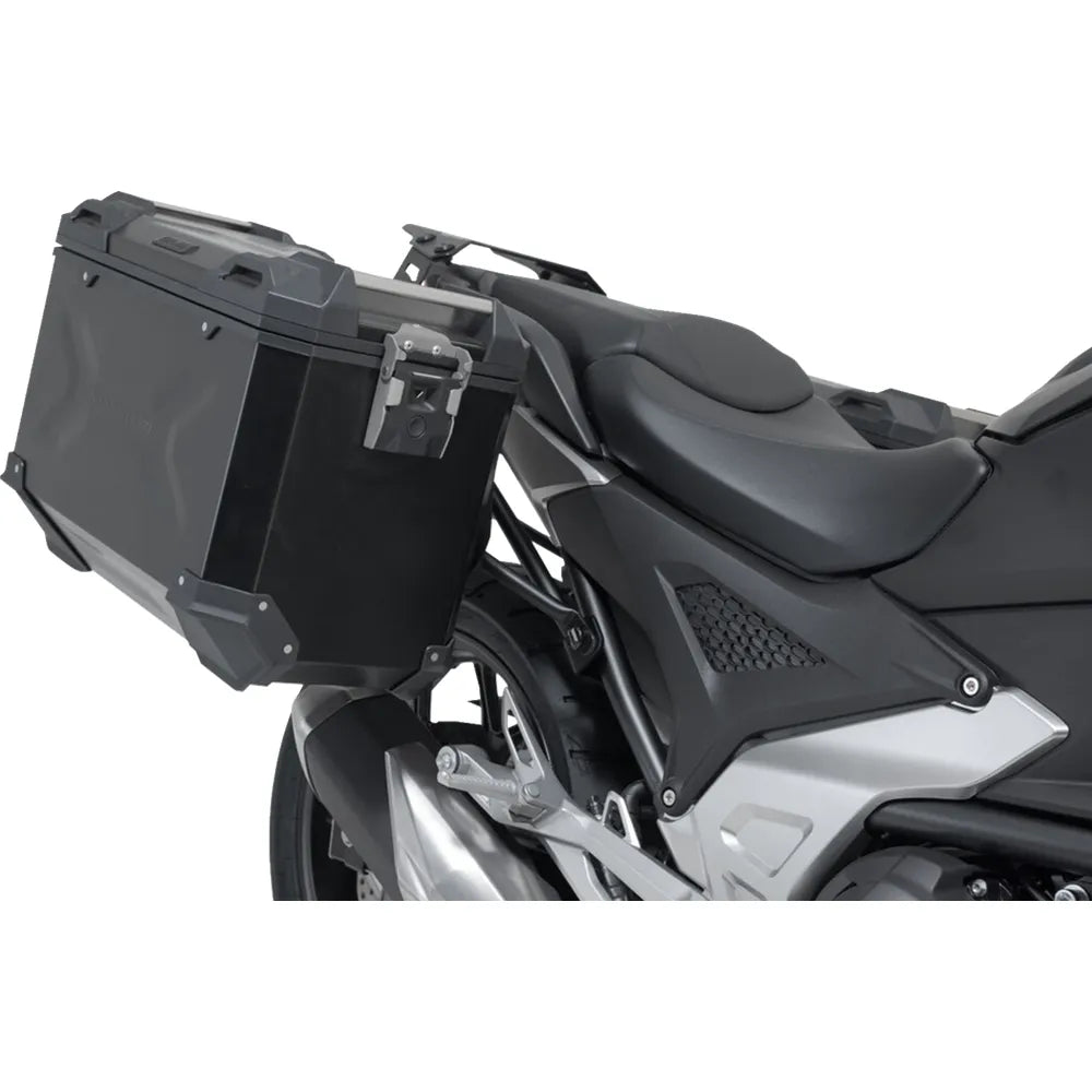 TRAX ADV Aluminum Case System - Black - Honda NC750 X '20-'24