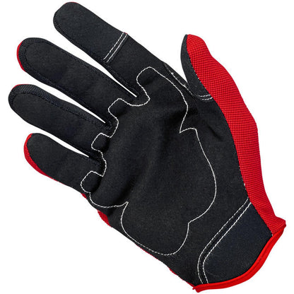 Guantes Biltwell Moto - rojos/negro/blanco