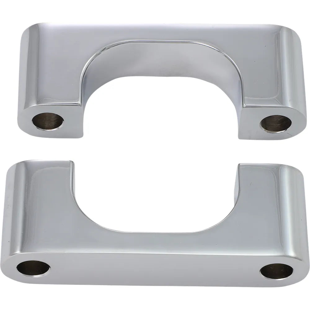 Hugger Front Fender Mounting Blocks - For 21" Wheels - Chrome