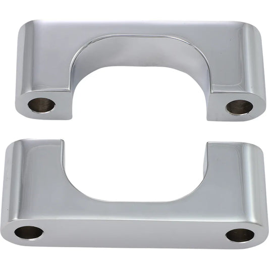Hugger Front Fender Mounting Blocks - For 21" Wheels - Chrome