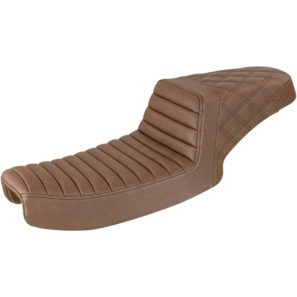 Step Up Seat - Rear Lattice Stitched - Brown
