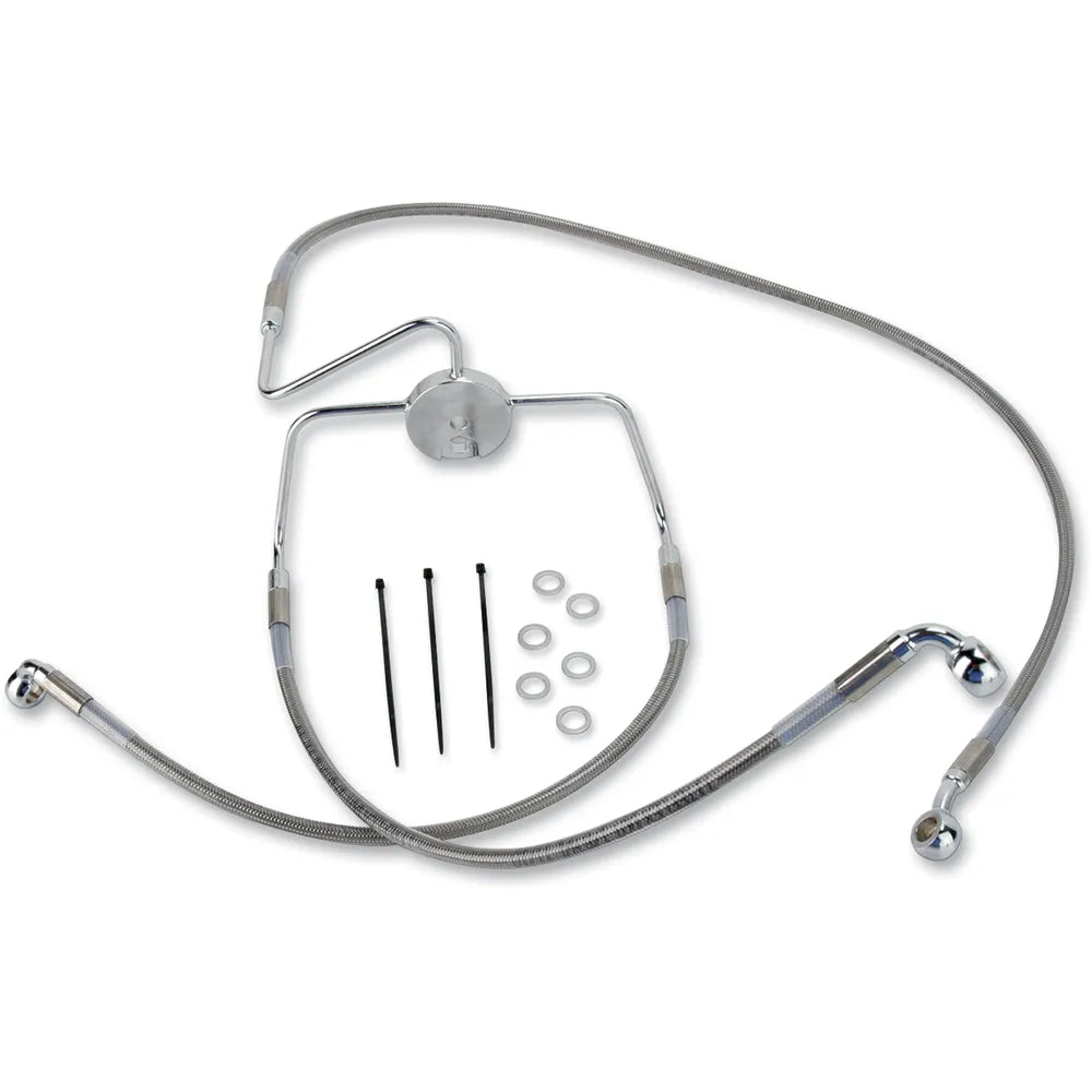 Linea de freno delantero +2" acero inoxidable
