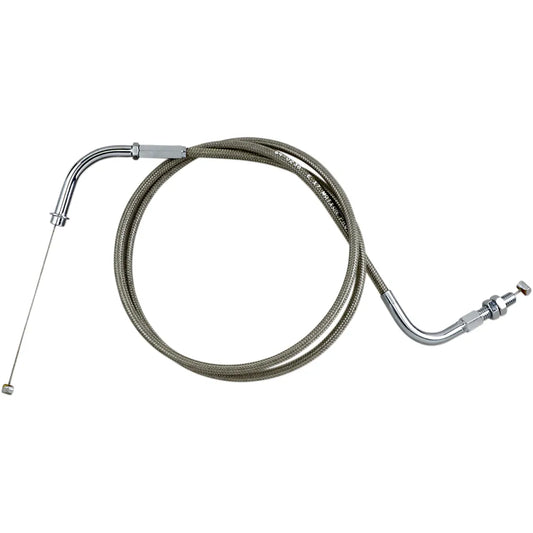 Throttle Cable - Push - Suzuki - Stainless Steel