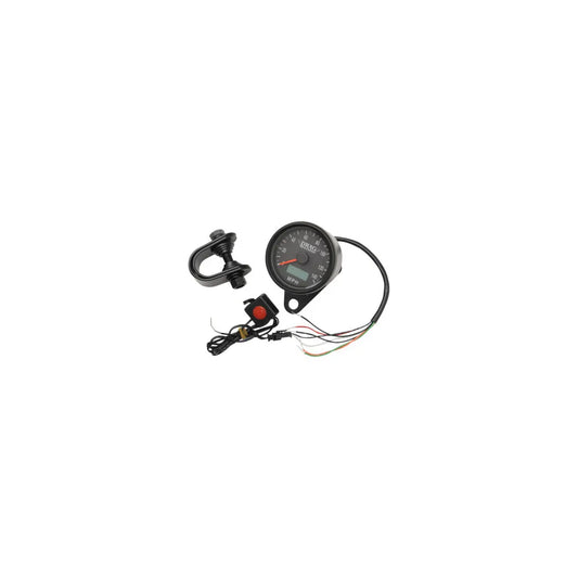 Mini Velocímetro Electrónico Programable de 2,4" MPH - Negro mate