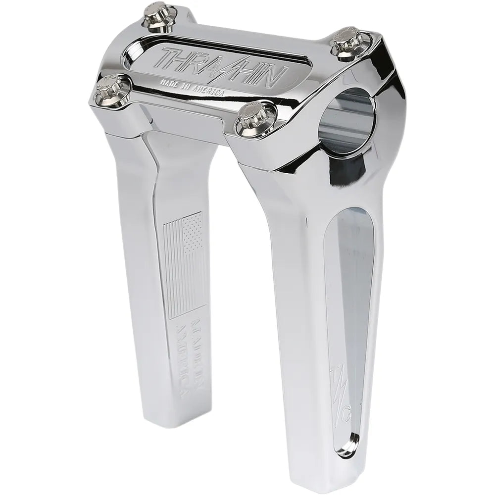 Risers - Straight - 6" - Chrome