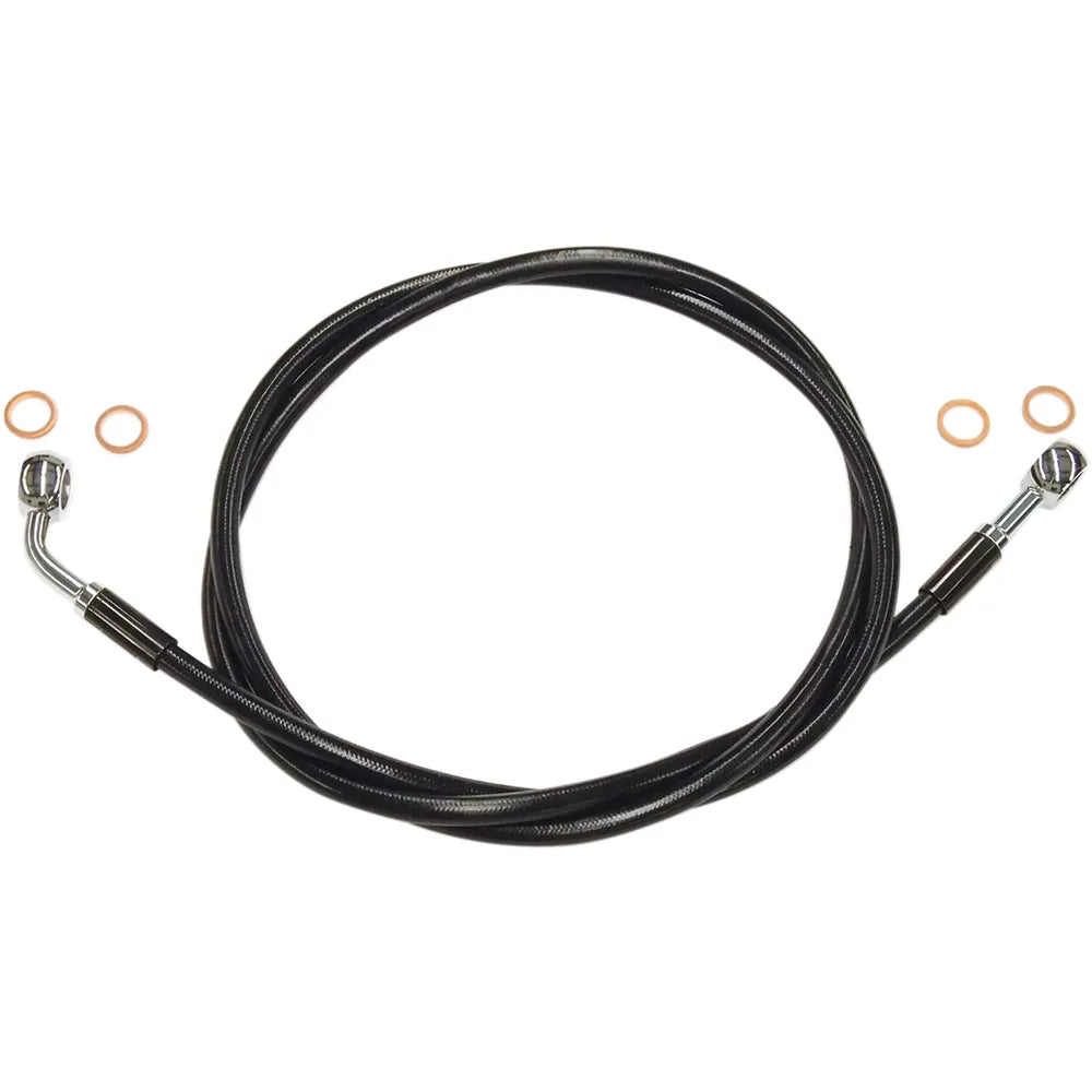 Kit de línea de freno delantero XR de acero inoxidable Extreme Response - Línea de freno - XR - EZ Align - Negro