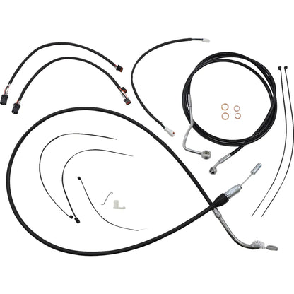 Kit de instalación de manillar XR - Kit de instalación de manillar XR - Perchas Ape de 15"-17" - FLH '21 - Negro/Cromo