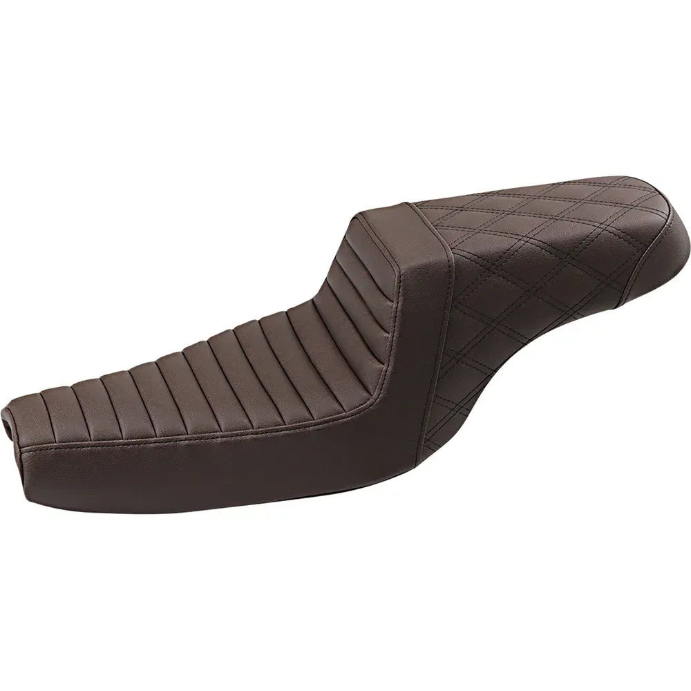 Step Up Seat - Tuck and Roll/Lattice Stitched - Brown38592