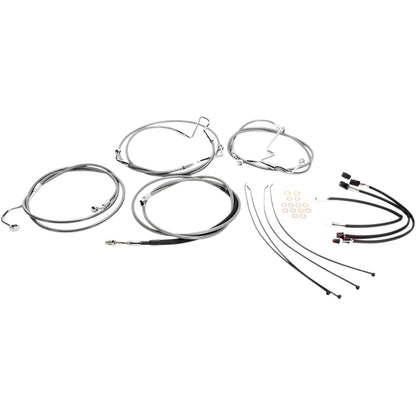 Kit de instalación de manillar XR - Kit de instalación de manillar XR - Perchas para monos de 12"-14" - FLH '17-'20 - Acero inoxidable