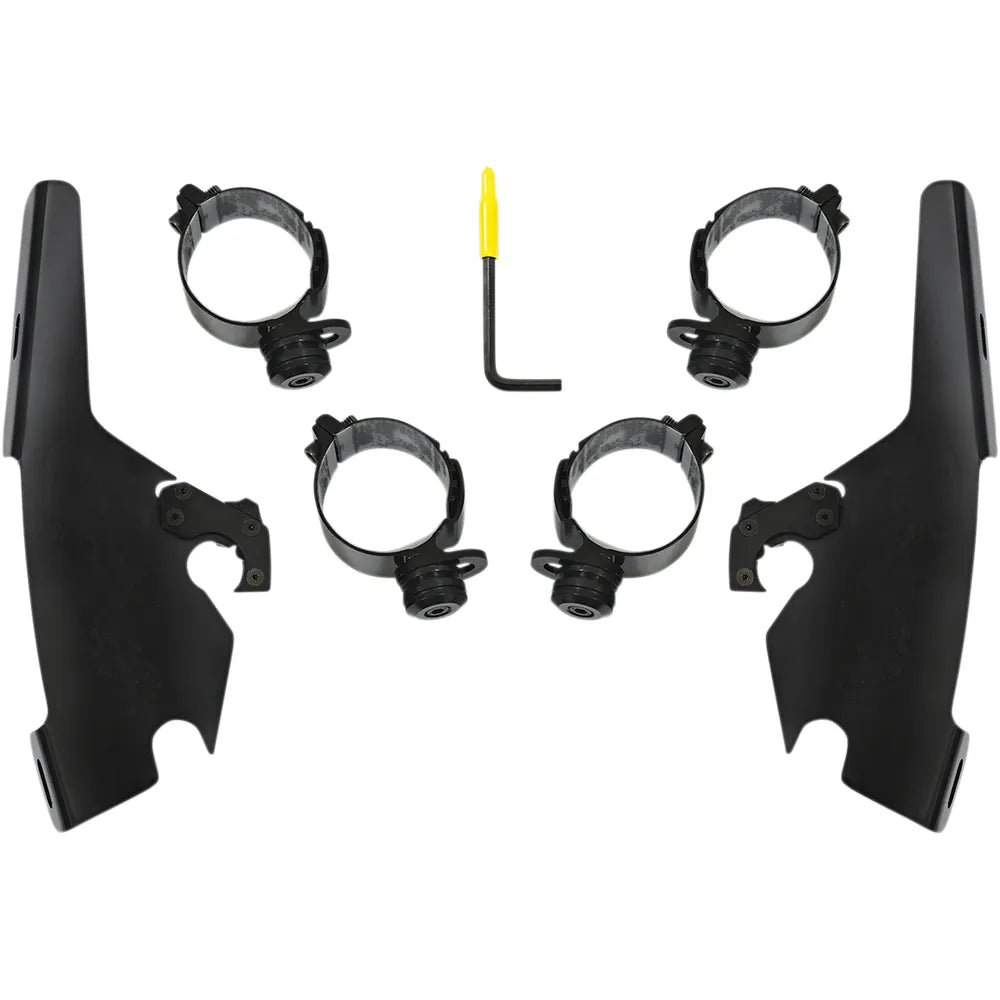 Kit de montaje con bloqueo de gatillo de carenado Batwing - Batwing - Kit de montaje - Negro - FLSB