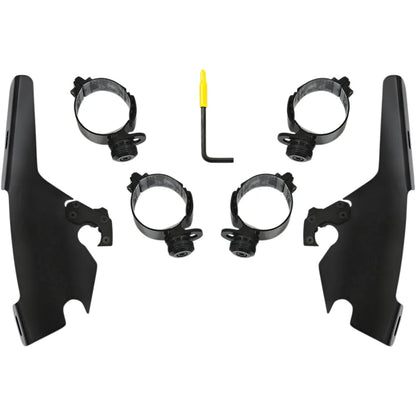 Kit de montaje con bloqueo de gatillo de carenado Batwing - Batwing - Kit de montaje - Negro - FLSB