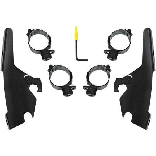 Kit de montaje con bloqueo de gatillo de carenado Batwing - Batwing - Kit de montaje - Negro - FLSB