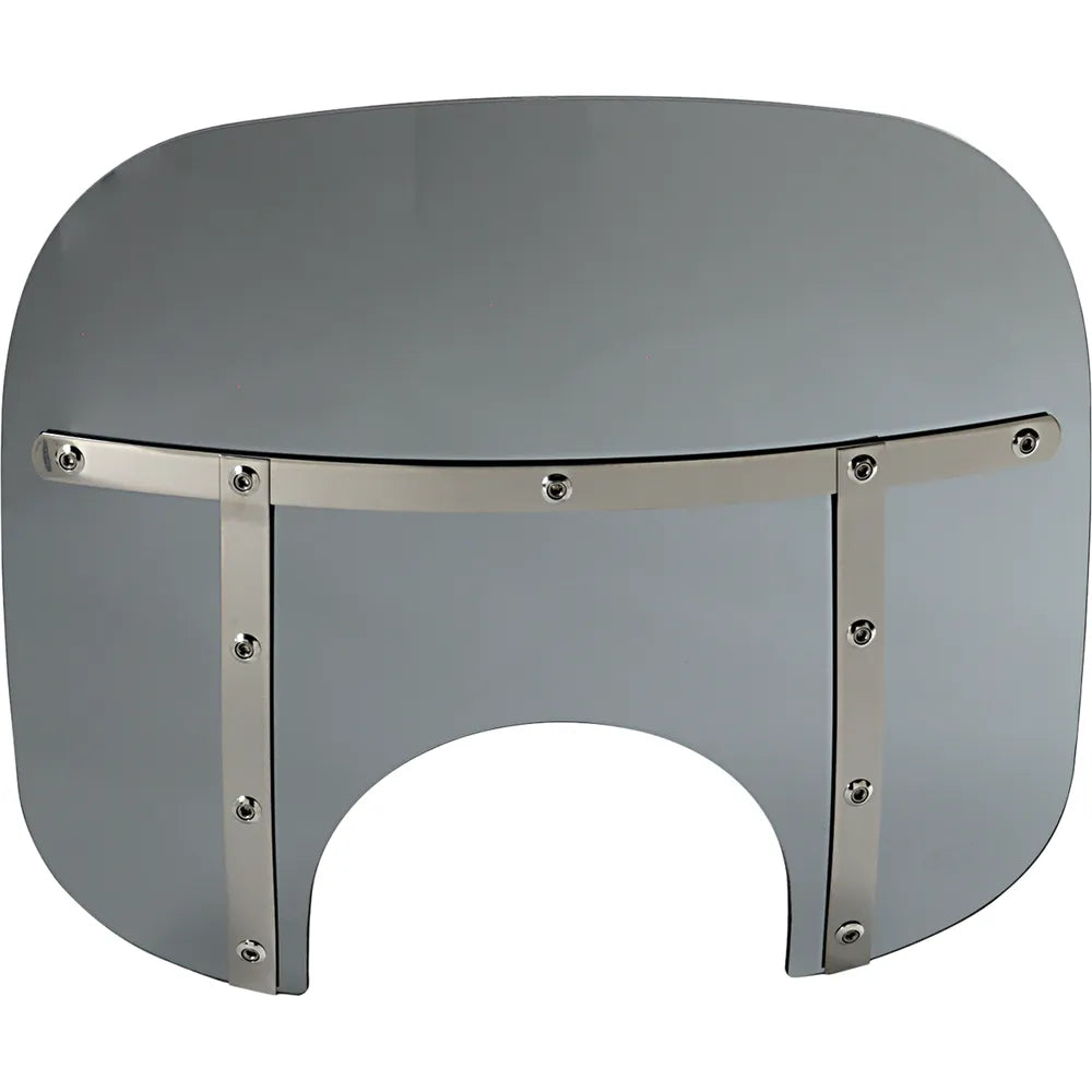 Fats Windshield - 13" - 9" Headlight - Black Smoke
