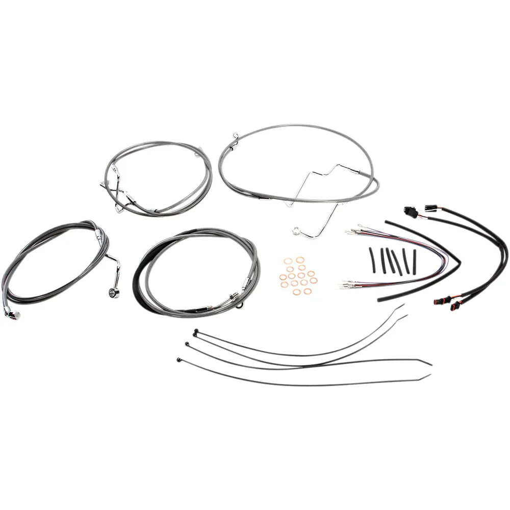 Kit de instalación de manillar XR - Kit de instalación de manillar XR - Perchas para monos de 15"-17" - FLTRX '15 - Acero inoxidable