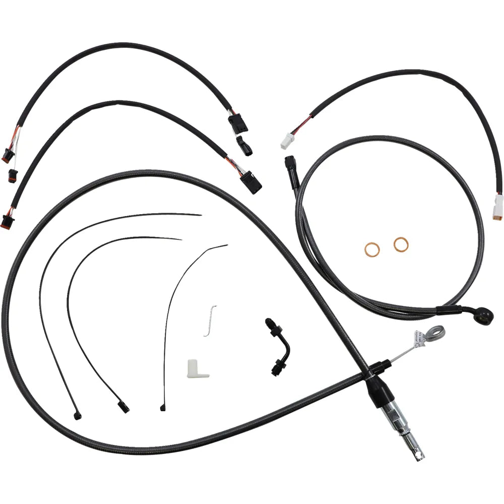 Kit de instalación de manillar de diseño Black Pearl™ - Kit de instalación de manillar de diseño Black Pearl™ - 15"-17" - FX '18-'24