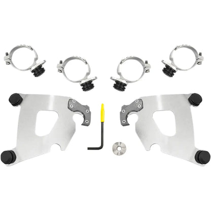Kit de herrajes Cafe Fairing Trigger-Lock - Kit de montaje Cafe - Pulido - FXDL