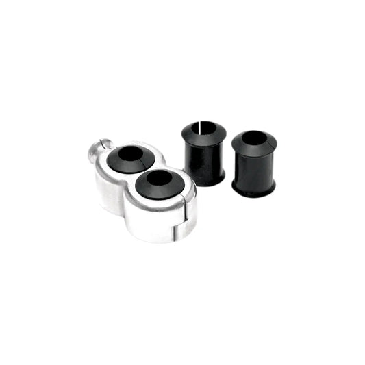 Cable Clamp - Dual - Chrome