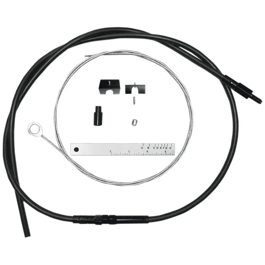 BYO™ Build Your Own™ Juego de cables de embrague - 80" - Sportster/Touring/Trike - Vinilo negro